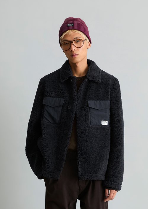 Plush Jacket, Regular Fit — Dark Navy