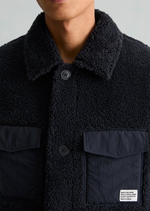 Plush Jacket, Regular Fit — Dark Navy