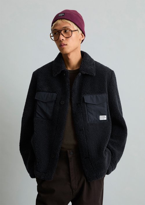 Plush Jacket, Regular Fit — Dark Navy