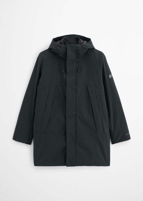 Regular-Fit Functional Parka — Black