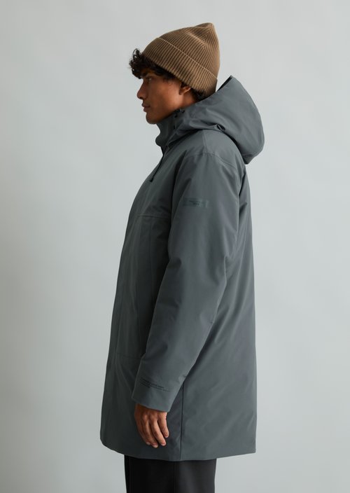 Regular-Fit Functional Parka — Light Graphite