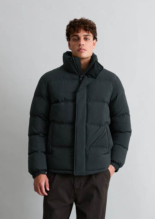 Quilted Jacket, Regular Fit — Black