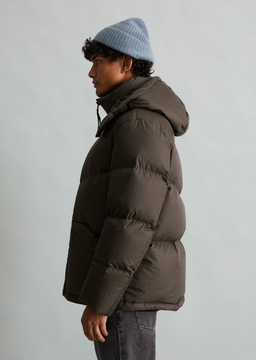 Regular-Fit Down Jacket — Chocolate Fudge