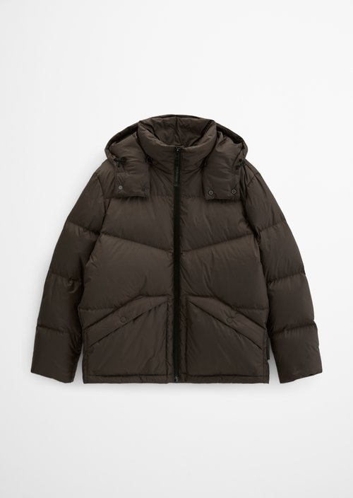 Regular-Fit Down Jacket — Chocolate Fudge