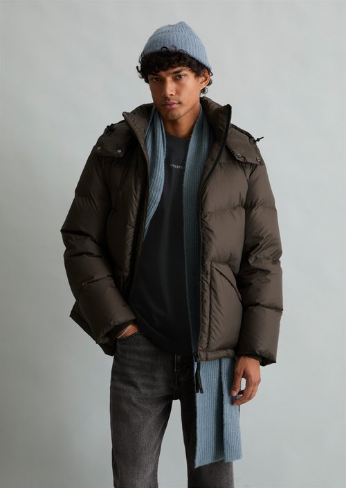 Regular-Fit Down Jacket — Chocolate Fudge