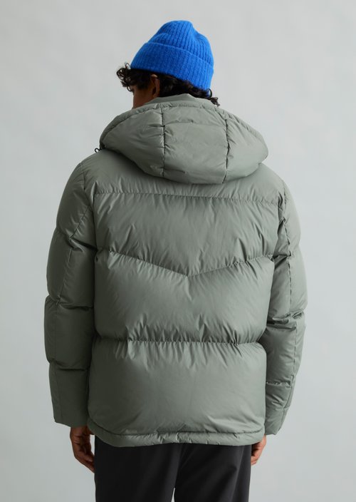 Regular-Fit Down Jacket — Green Jasper