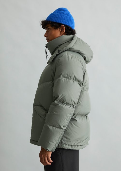 Regular-Fit Down Jacket — Green Jasper