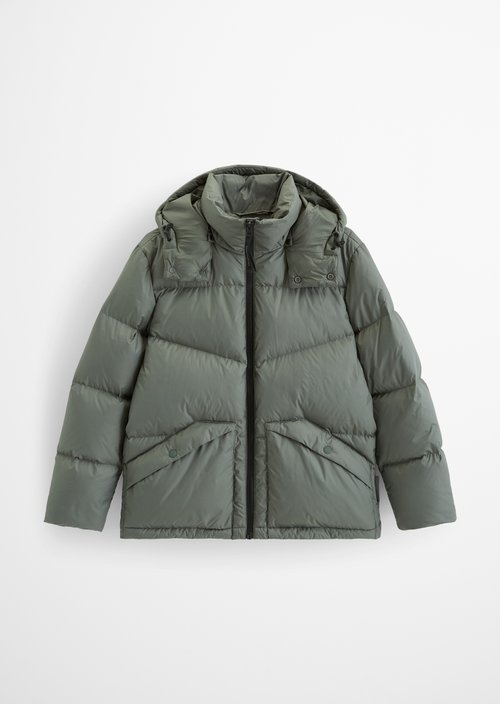 Regular-Fit Down Jacket — Green Jasper