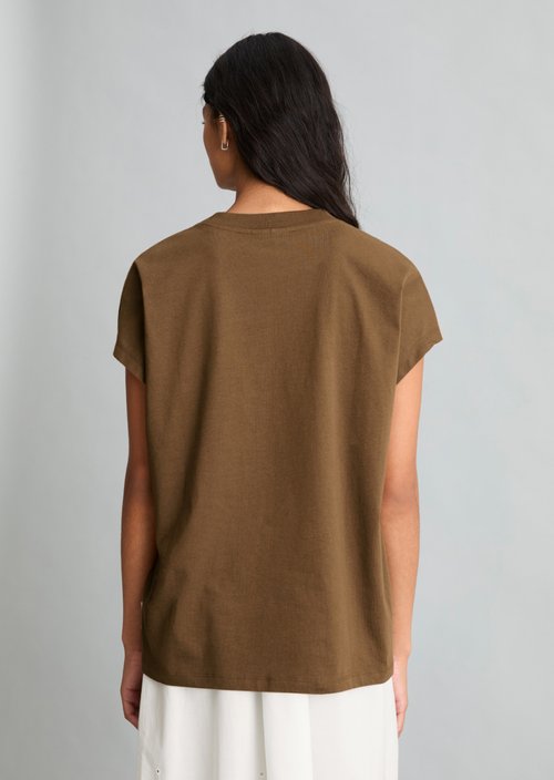 DfC T-shirt oversized — Umbra Brown