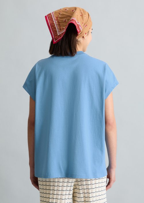 DfC T-shirt oversized — Azure Sky