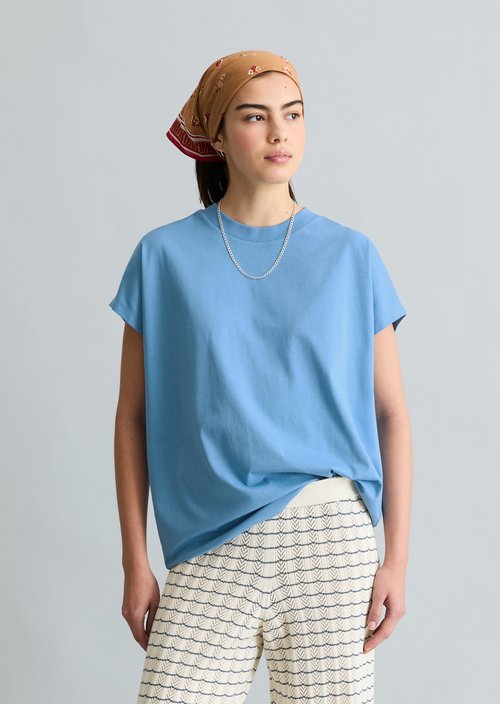 DfC T-shirt oversized — Azure Sky