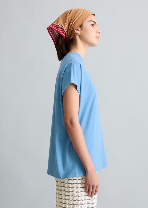 DfC T-shirt oversized — Azure Sky