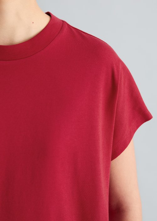 DfC T-shirt oversized — Vivid Cherry