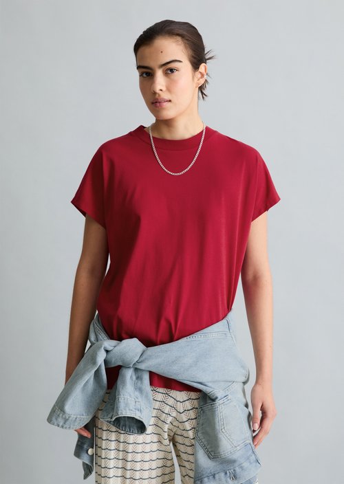 DfC T-shirt oversized — Vivid Cherry