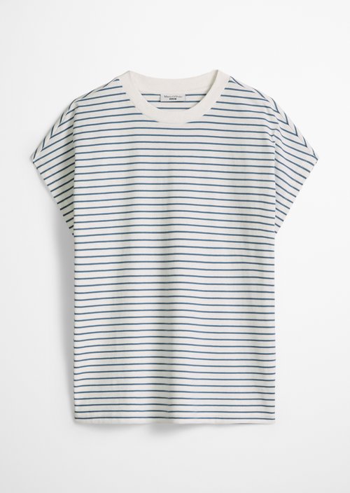 Relaxed striped T-shirt — Medium Blue