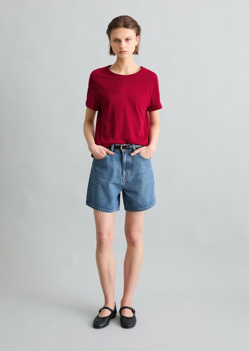 Relaxed T-shirt — Vivid Cherry