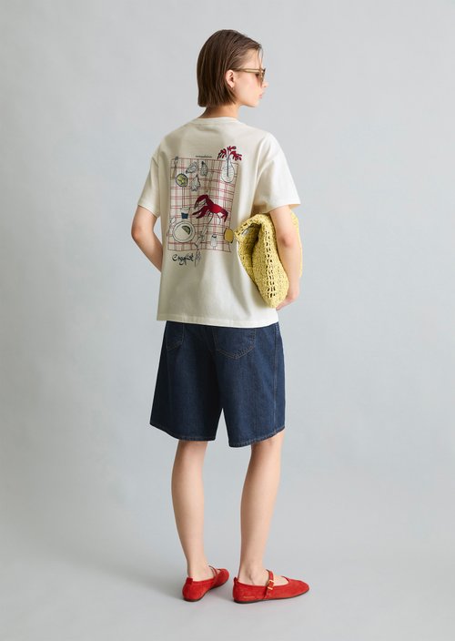 Relaxed-fit T-shirt — Silky White
