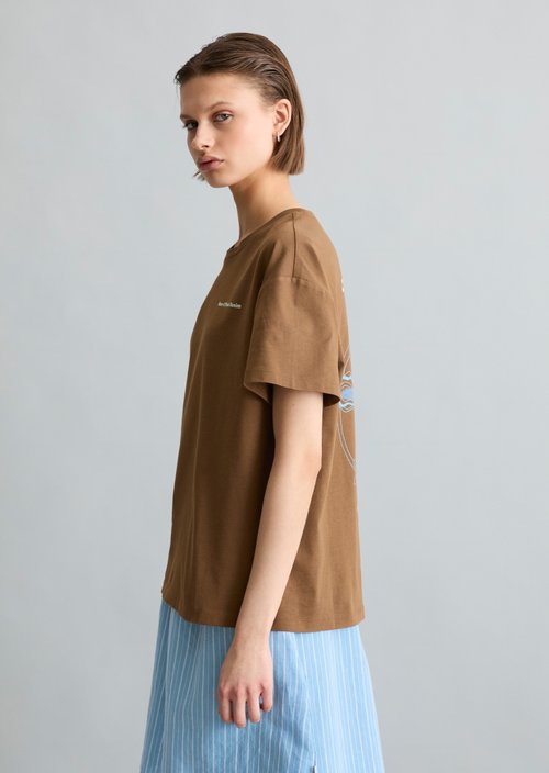 Relaxed-fit T-shirt — Umbra Brown