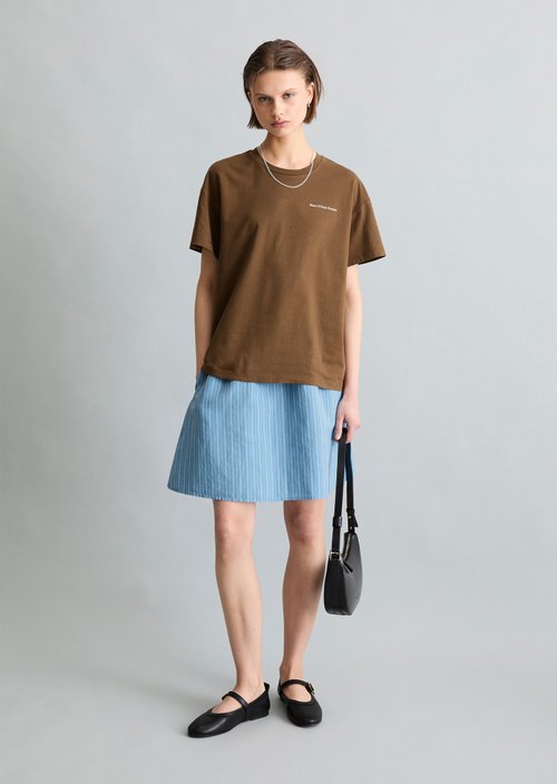 Relaxed-fit T-shirt — Umbra Brown