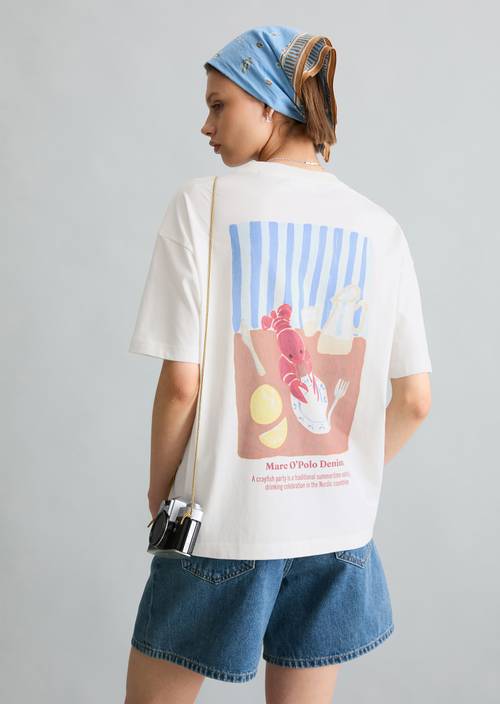 T-shirt à logo relaxed Offwhite en vue de face