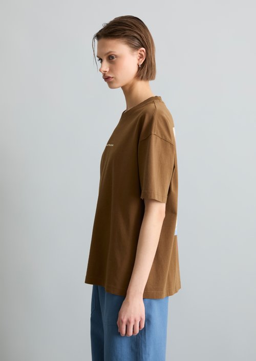 Relaxed-fit T-shirt — Umbra Brown
