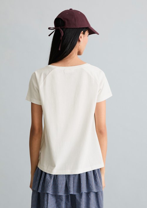 T-shirt regular — Silky White