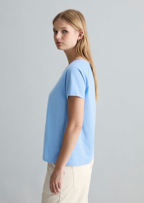 T-shirt regular — Flaxflower Blue