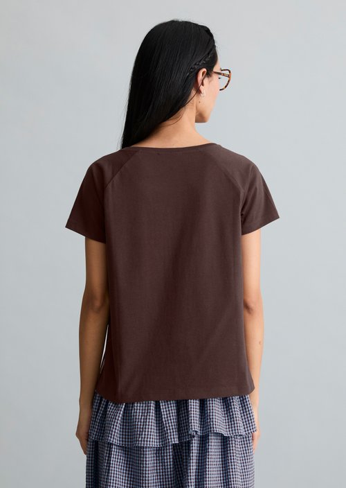 T-shirt regular — Burnt Aubergine