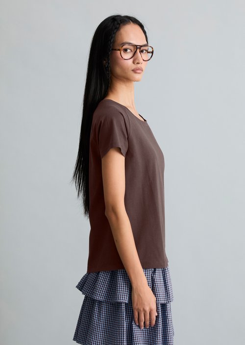 T-shirt regular — Burnt Aubergine