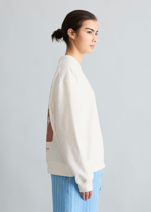 Oversized Sweatshirt — Silky White