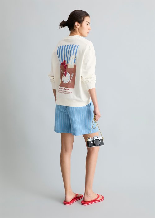 Oversized Sweatshirt — Silky White
