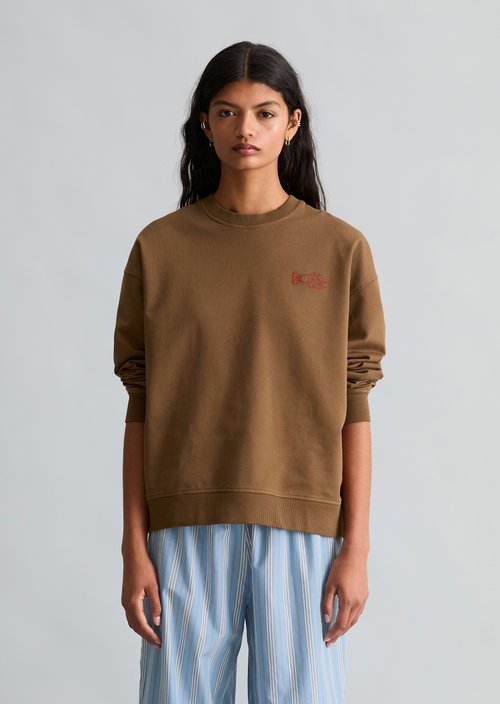 Oversized Sweatshirt — Umbra Brown