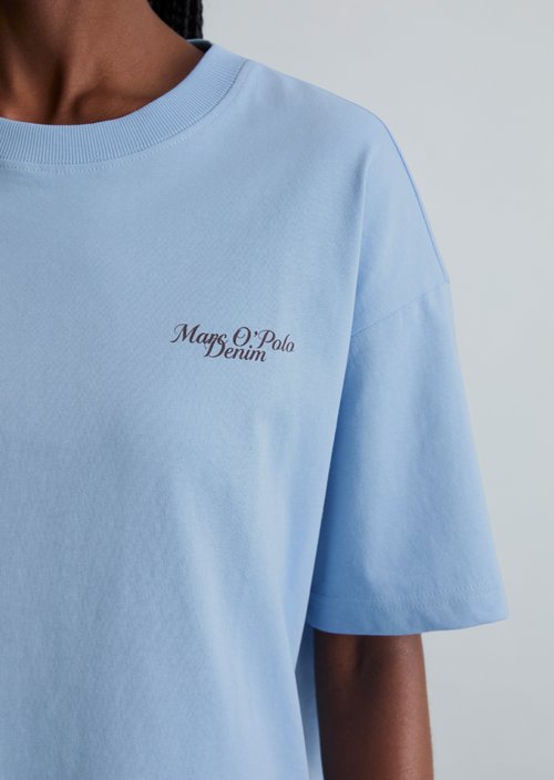 Logo T-shirt relaxed — Flaxflower Blue