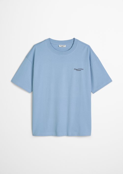 Logo T-shirt relaxed — Flaxflower Blue