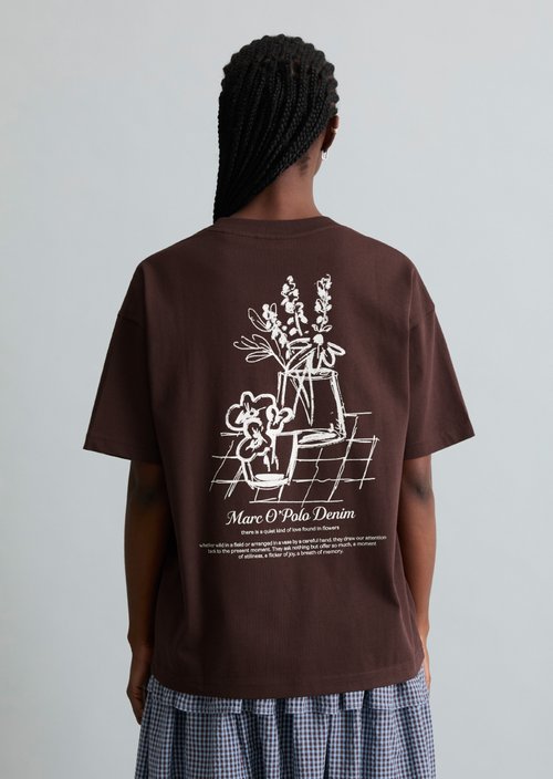 Logo T-shirt relaxed — Burnt Aubergine