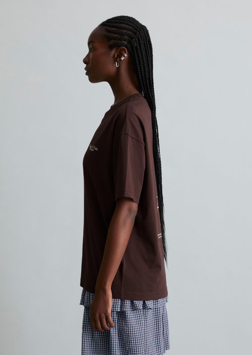 Logo T-shirt relaxed — Burnt Aubergine