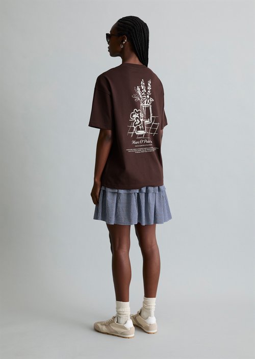 Logo T-shirt relaxed — Burnt Aubergine