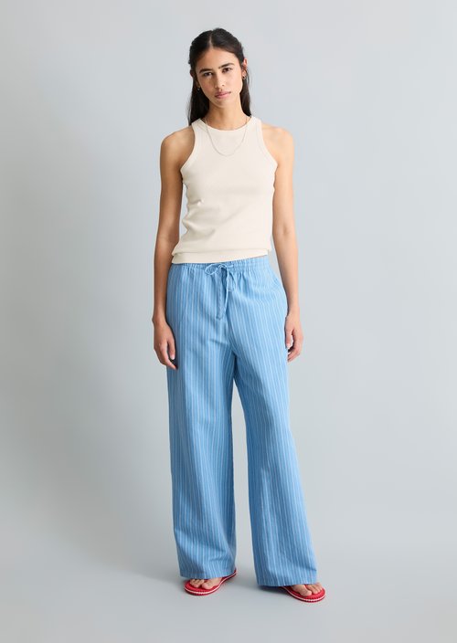 DfC ribbed top slim — Silky White