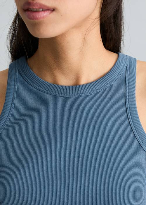 DfC Ripp-Top slim Medium Blue 4671 in Detailansicht