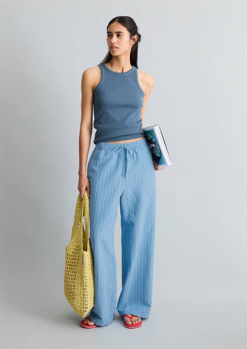 DfC Ripp-Top slim Medium Blue 4671 in Frontalansicht