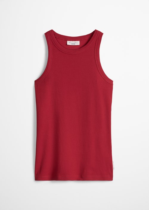 DfC ribbed top slim — Vivid Cherry