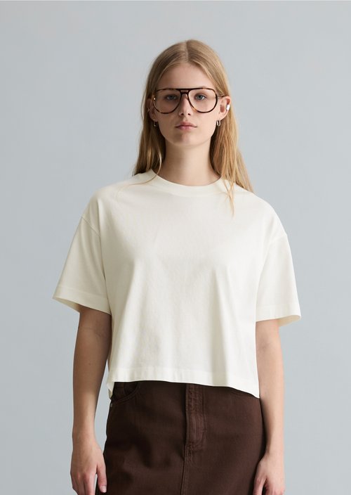 Logo T-shirt relaxed — Silky White
