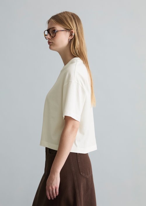 Logo T-shirt relaxed — Silky White