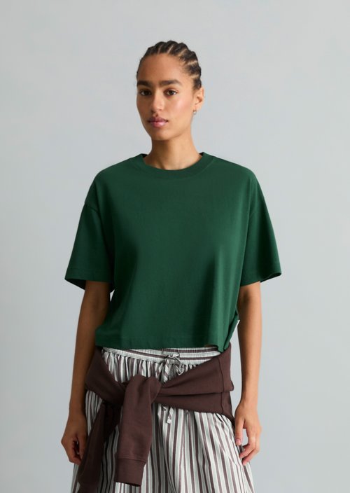 Logo T-shirt relaxed — Rich Emerald