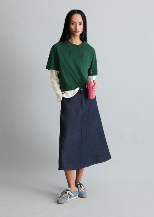 Logo T-shirt relaxed — Rich Emerald