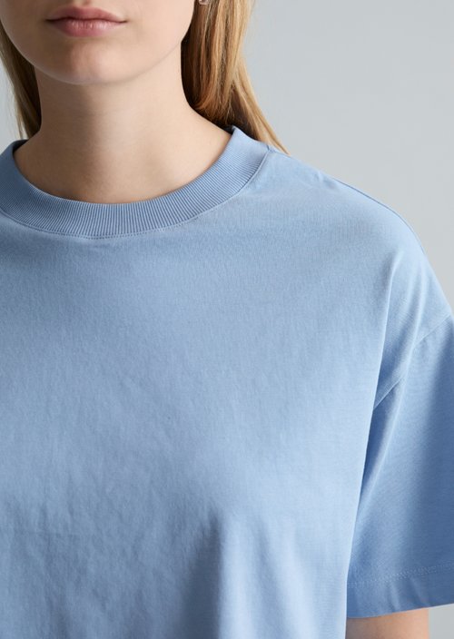 Logo T-shirt relaxed — Flaxflower Blue