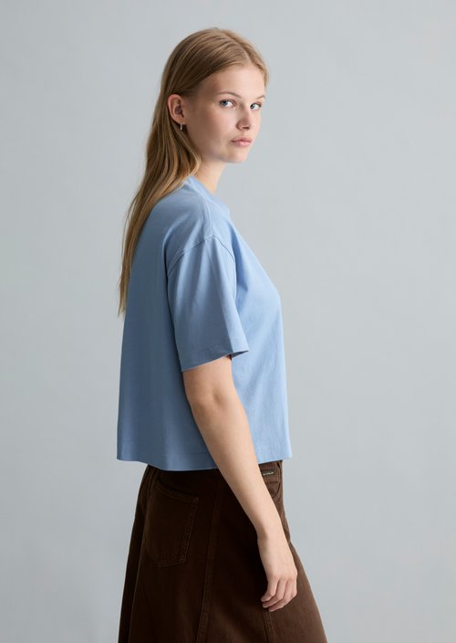 Logo T-shirt relaxed — Flaxflower Blue