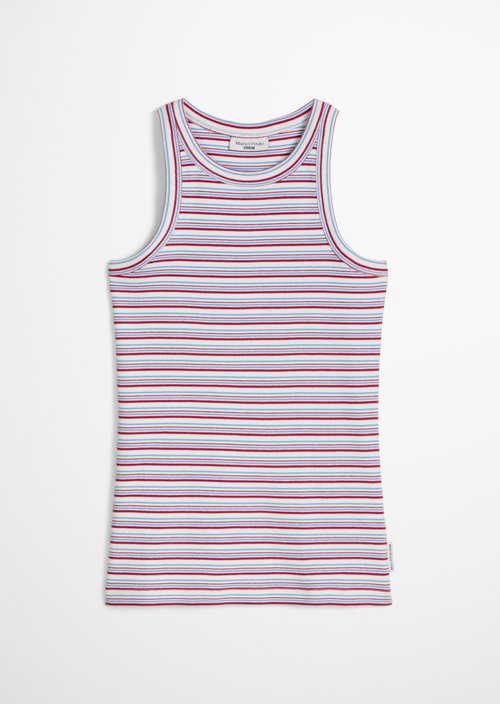DfC ribbed top slim — White