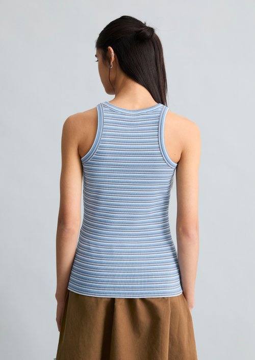 DfC ribbed top slim — Light Blue