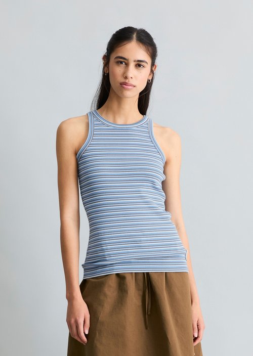 DfC ribbed top slim — Light Blue